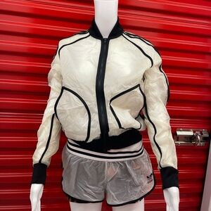 Adidas Transparent Black and White Bomber Set